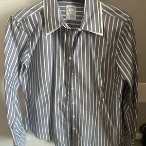 Brooks Brothers Gray Striped Woman’s Shirt